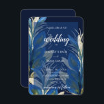 Invitation Plumes Peacock Bleu Aquarelle Feuille<br><div class="desc">Aquarelle Peinte à la main,  support mixte</div>