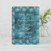 Invitation Plumes Turquoises de Glam Peacock (Debout devant)