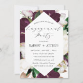Invitation PlumMagnolia Typographie Mariage (Devant)
