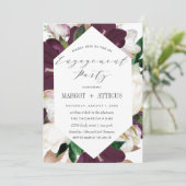 Invitation PlumMagnolia Typographie Mariage (Debout devant)