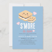 Invitation Plus à aimer Kawaii Baby shower de garçon bleu (Devant)