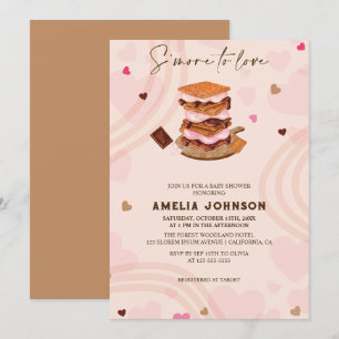Invitation Plus à aimer les coeurs roses valentines Baby show