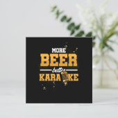 Invitation Plus de bière Meilleur Karaoke Microphone Chanter (Debout devant)