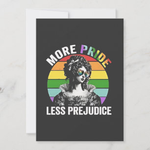 Invitation Plus de fierté moins de préjugé LGBT Mois Gay prid