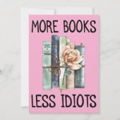 Invitation Plus De Livres Moins Idiots Livres Lover (Devant)
