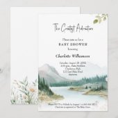 Invitation Plus grand Baby shower d'aventure (Devant / Derrière)