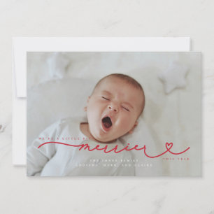 Invitation Plus l'annonce de la naissance de Noël de Merrier