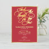 Invitation Plus merveilleux temps de l'année N'importe quel â (Debout devant)