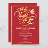 Invitation Plus merveilleux temps de l'année N'importe quel â (Devant / Derrière)