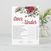 Invitation Plus ou moins Jeu de Fête des mariées de Noël (Debout devant)