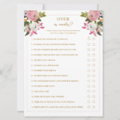 Invitation Plus ou moins rose Fête des mariées jeu (Devant)