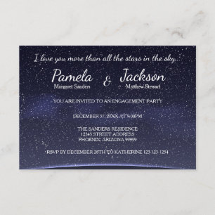 Invitation Plus Que Tous Les Étoiles-3x5Invitation Du Parti E