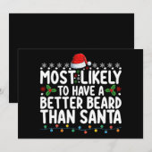 Invitation Plus Susceptible D'Avoir Une Meilleure Barbe Que L (Devant / Derrière)