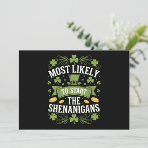 Invitation Plus susceptible de commencer la farce St Patricks