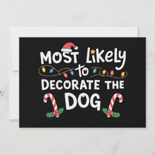 Invitation Plus Susceptible de Décorer le Chien Noël Xmas