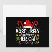 Invitation Plus Susceptible de Décorer Sa Famille de Chat de  (Devant / Derrière)