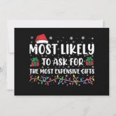 Invitation Plus susceptible de demander les cadeaux les plus  (Devant)