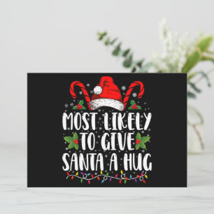 Invitation Plus Susceptible De Donner Un Câlin Au Père Noël I