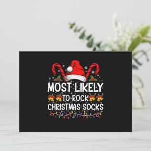 Invitation Plus susceptible de faire bouger Noël Chaussettes 