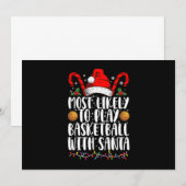 Invitation Plus susceptible de jouer au basket avec le Père N (Devant / Derrière)