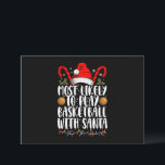 Invitation Plus susceptible de jouer au basket avec Santa Xma<br><div class="desc">Plus susceptible de jouer au basket avec Santa à l'occasion d'un Noël assorti</div>