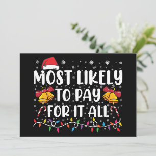 Invitation Plus susceptible de payer pour tout drôle Noël