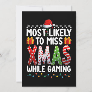 Invitation Plus susceptible de rater Noël en jouant à des jeu