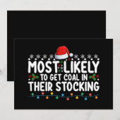 Invitation Plus Susceptible De Recevoir Du Charbon Dans Leur  (Devant / Derrière)