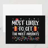 Invitation Plus susceptible de recevoir le plus de cadeaux de (Devant / Derrière)