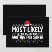 Invitation Plus Susceptible De S'Endormir En Attendant Le Pèr (Devant / Derrière)