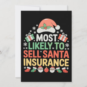 Invitation Plus Susceptible de Vendre l'Assurance de Santa No