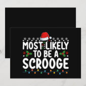 Invitation Plus Susceptible D'être Un Avare Drôle Famille Ass (Devant / Derrière)