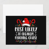 Invitation Plus susceptible d'organiser une croisière assorti (Devant / Derrière)