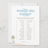 Invitation Plutôt Baby Beach Douche Jeu (Devant)