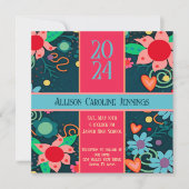 Invitation Plutôt Floral Inspirivity Graduable sur mesure (Devant)