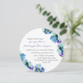 Invitation Plutôt Oubliez-Moi Pas Les Fleurs Mariage (Debout devant)