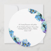 Invitation Plutôt Oubliez-Moi Pas Les Fleurs Mariage (Dos)