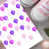 Invitation Plutôt rose violet Baby shower de ballon Invitatio