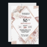 Invitation Plutôt Rustique Floral N'Importe Quel Âge Fête D'A<br><div class="desc">Joli pastel rustique floral n'importe quel âge anniversaire invitation,  changer le texte vous-même lorsque vous commandez</div>