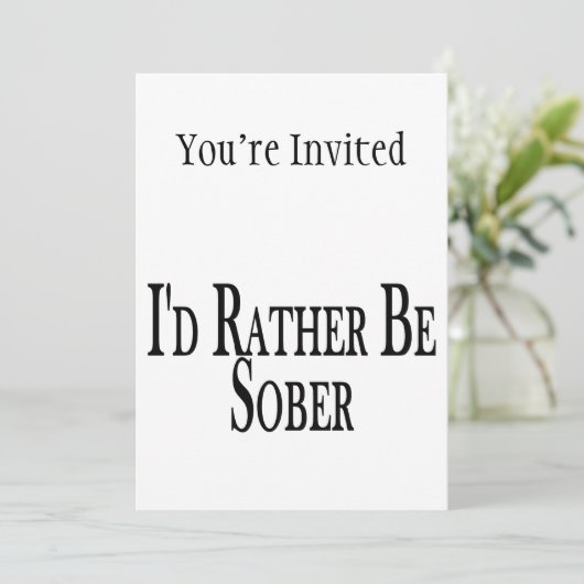 Invitation Plutôt Sobre (Debout devant)