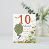 Invitation Poche de forêt enchantée Arbre à conte de fées flo (Debout devant)