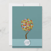 Invitation Poche de forêt enchantée Arbre à conte de fées flo (Dos)