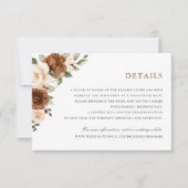 Invitation Poche de rouille florale - Verdure Détails du Mari (Devant)