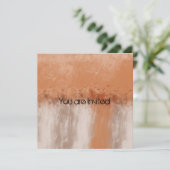 Invitation Poche et crème Baby shower Abstrait (Debout devant)