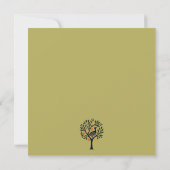 Invitation Pochoir découpé rétro avec un Perdreau dans un Poi (Dos)