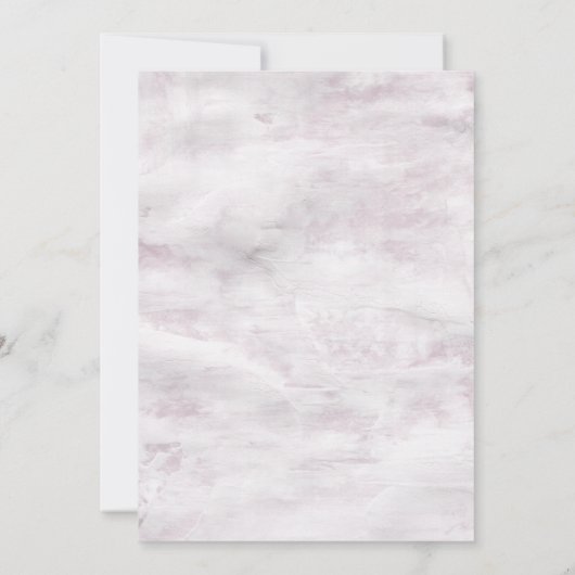 Invitation pochoir rustique botanique élégant Mariage Invitat (Dos)