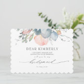 Invitation Poeach Blossoms Dusty Blue Ma Proposition De Femme (Debout devant)