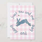 Invitation Poem Bunny Bee Bunnies Bees Baby (Dos)