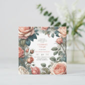 Invitation Poème commémoratif de la fête de la vie des Roses  (Debout devant)