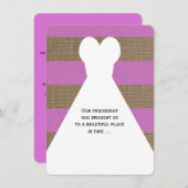 Invitation Poème d'honneur de la servante sur orchidée (Devant / Derrière)